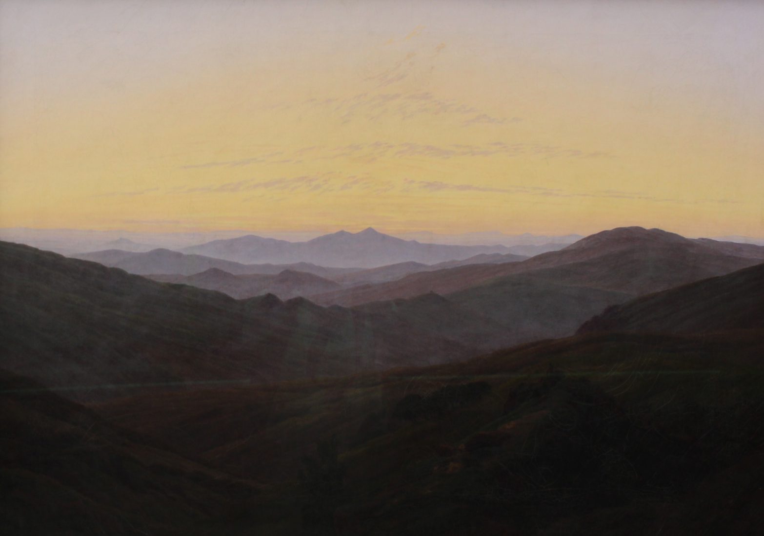 Paysage montagnes Caspar David Friedrich Musée Berlin