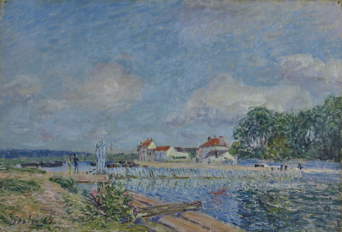Le Barrage du Loing
à Saint-Mammès, 1885, Alfred Sisley