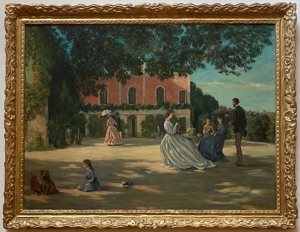 La Terrasse de Méric, 1867 par Frédéric Bazille 